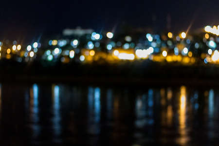 Abstract Colorful Defocused Blurred Bokeh And Vintage Color Background.