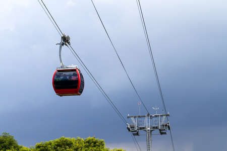 Hat Yai Cable Car Is The First Cable Car In Thailand.の写真素材