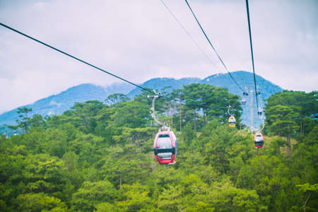 Cable Car In Robin Hill At Dalat Vietnam.の写真素材