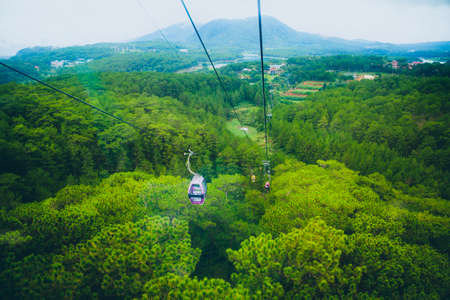 Cable Car In Robin Hill At Dalat Vietnam.の写真素材