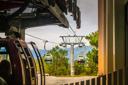 Cable Car In Robin Hill At Dalat Vietnam.の写真素材