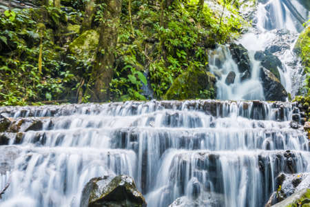 Mae Kampong Waterfall In The Middle Of A Forested Area Is Located In Mae On District Chiang Mai...