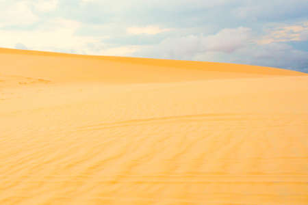 Sand Dune (White Desert) Is Popular Tourists Attraction In Mui Ne, Vietnam.の写真素材