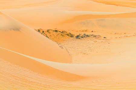 Sand Dune (White Desert) Is Popular Tourists Attraction In Mui Ne, Vietnam.の写真素材