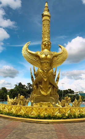 a golden garuda images in ubonの写真素材