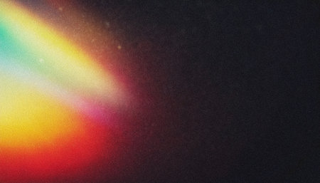rainbow on a dark background, rainbow in the dark, rainbow in the darkの写真素材