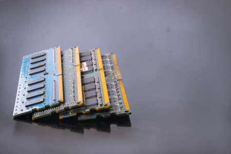 DDR ram computer memory modules isolated on black