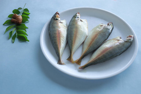 Fresh Bluefin fish ready for cooking-Selective focus photograph.