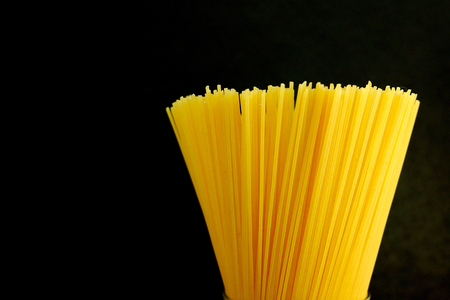 Bunch raw spaghettiの写真素材