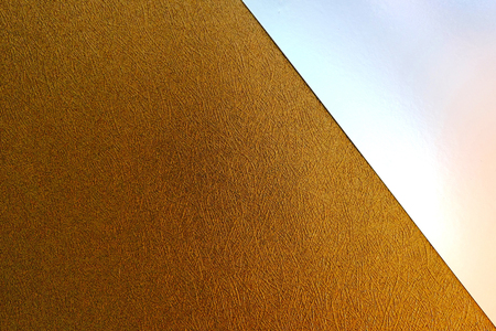Brown and silver paper geometric backgroundの写真素材