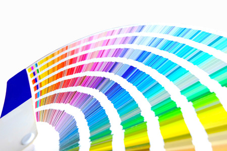 Color palette, Sample color catalog, Rainbow backgroundの写真素材