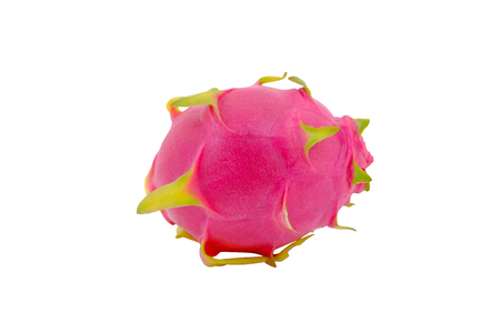 Dragon fruit on white backgroundの写真素材