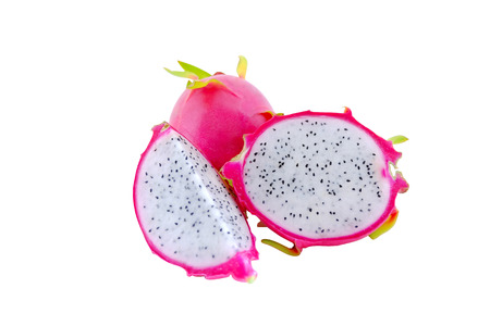 Dragon fruit and cut half slideの写真素材