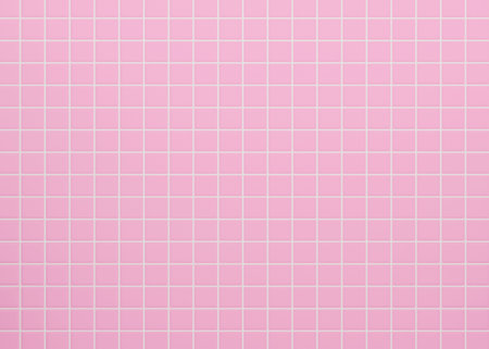 3D rendering pink tile texture backgroundの写真素材