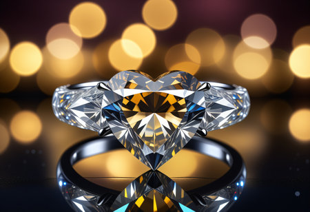 heart shape diamond ringの素材