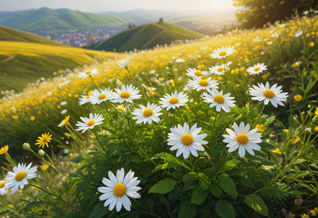 flower on mountainの素材