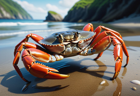 Crab under the seaの素材