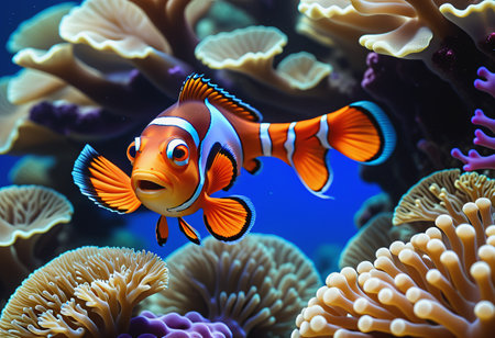 Nemo fish under the seaの素材