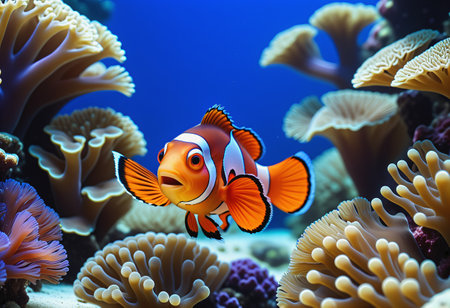 Nemo fish under the seaの素材