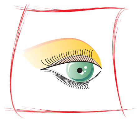 Eye makeupのイラスト素材