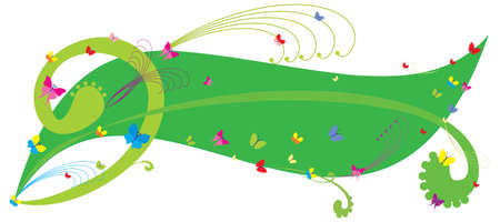 butterfly posterのイラスト素材