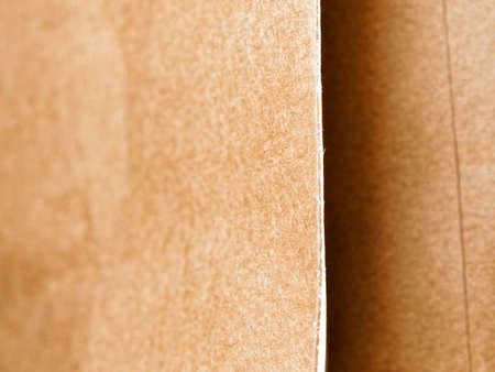 Crumpled craft paper. Template for wrapping gifts, goods, letters, correspondence. Textured...