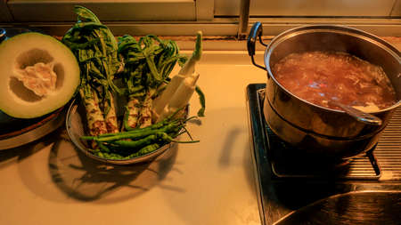A warm kitchenの写真素材