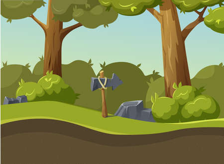 Forest backgroundのイラスト素材