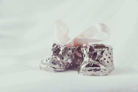 Gift baby shoesの写真素材