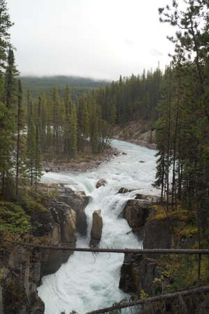 Sunwapta Falls, Canadaの写真素材