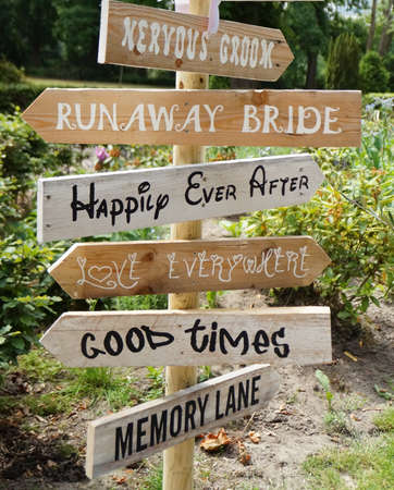 Arrows on a wedding dayの写真素材