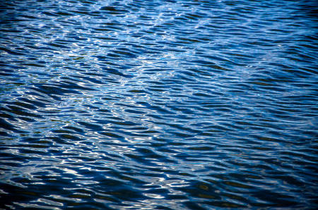 Blue water ripplesの写真素材