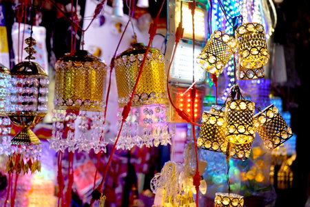Diwali Decoration item in Ezra Street Kolkataの写真素材