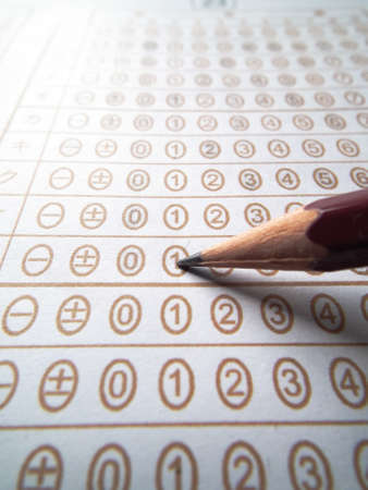 A computer-scored answer sheet