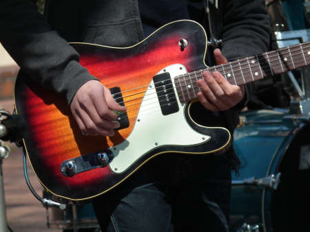 guiter player of  an amateur band (2010 Nagoya Japan)のeditorial素材