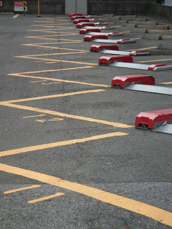 a pay car lot in Japanの写真素材