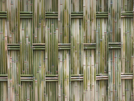 wall mede of bamboo