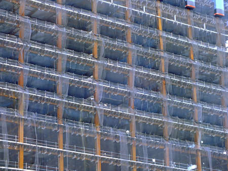 Construction site of the building