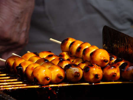 Dumpling (\\\\\\ \"Mitarashi dango) Japanese sweets)の写真素材