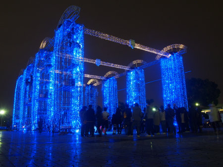 Christmas Decoration Light Archのeditorial素材