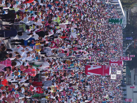 The starting point of the marathon
warm-upの写真素材