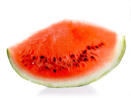 watermelons on a white backgroundの写真素材