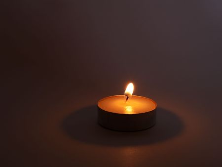 candles on a color backgroundの写真素材