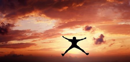 jump menの写真素材