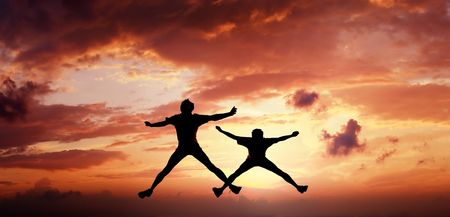 jump menの写真素材