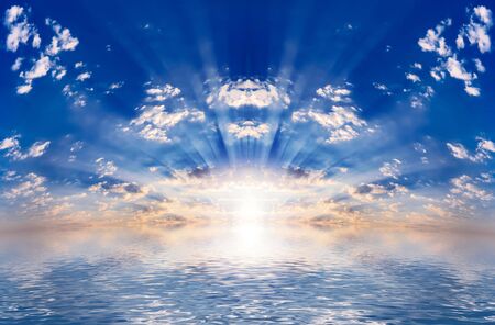 sea and skyの写真素材