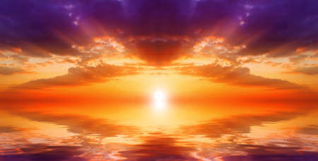 sea sunsetの写真素材