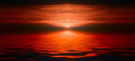 sea sunsetの写真素材