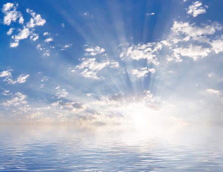 sun and waterの写真素材