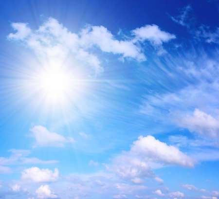 sky and sunの写真素材